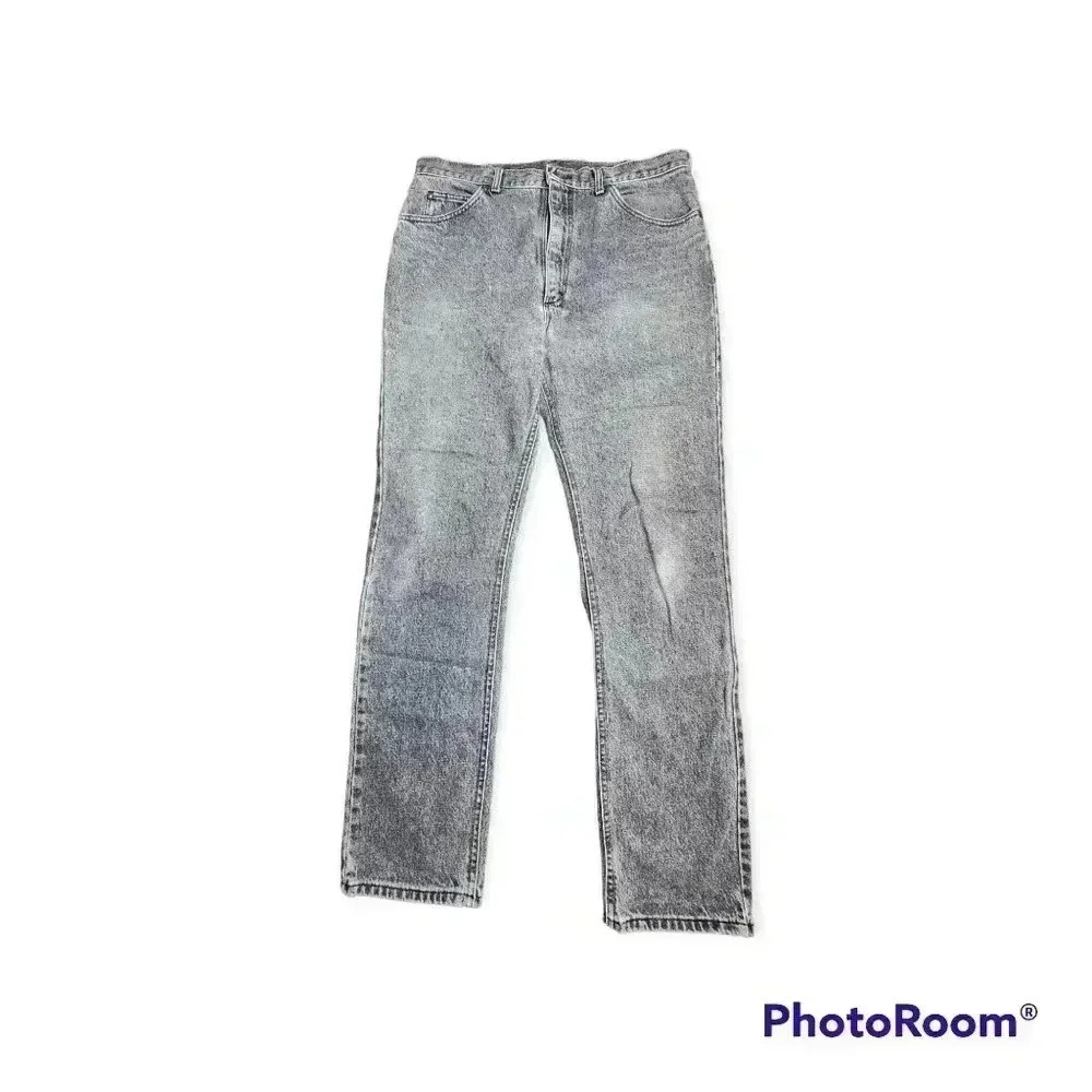 Vintage 90s Lee riders black ice acid wash jeans. 38x34. Union made USA